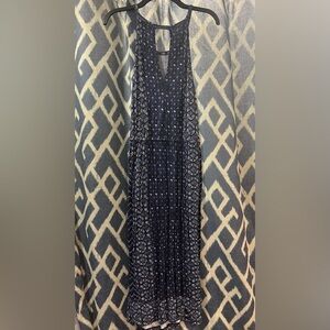 Lucky Brand Blue & White Maxi Dress Size M